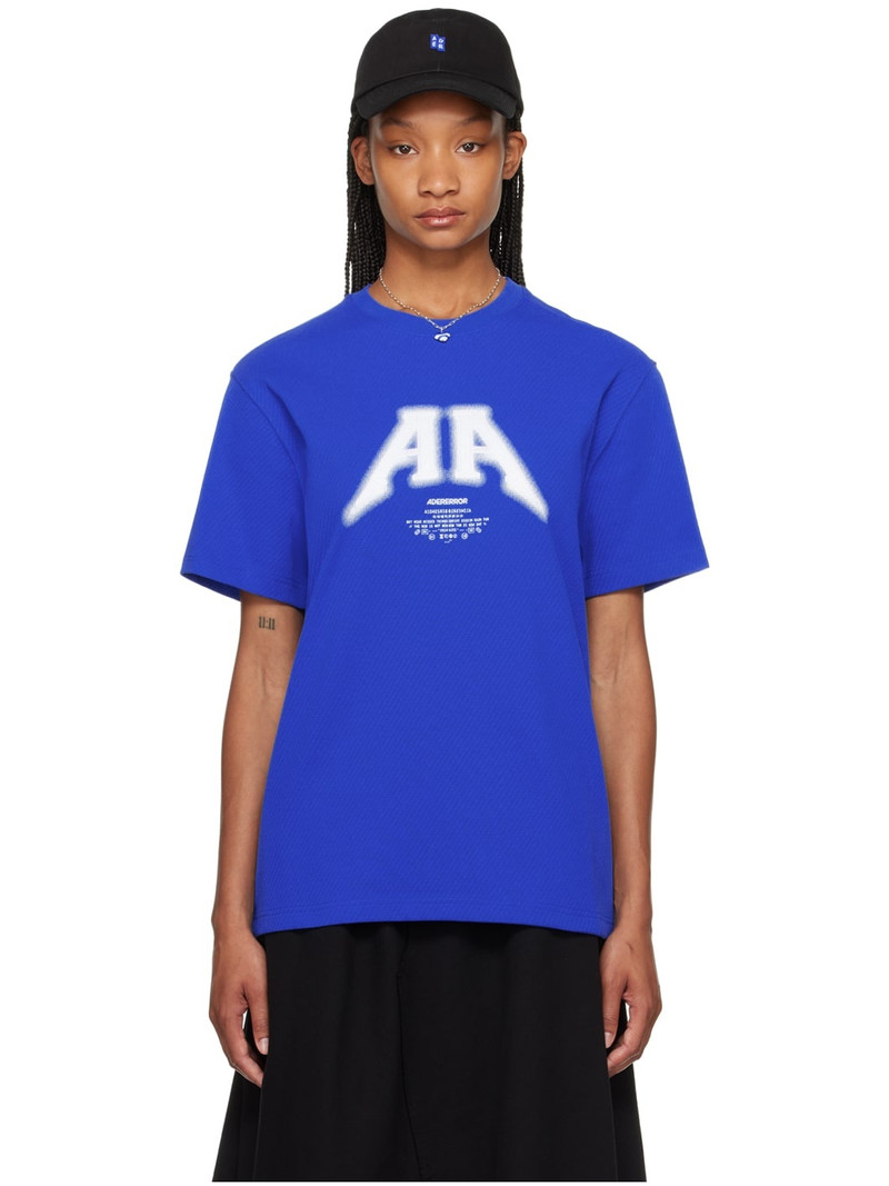 Blue Embroidered T-Shirt - 1