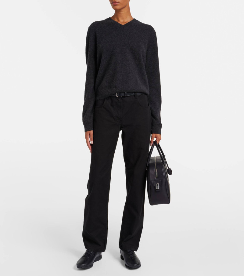 The Row Mica leather sneakers outlook