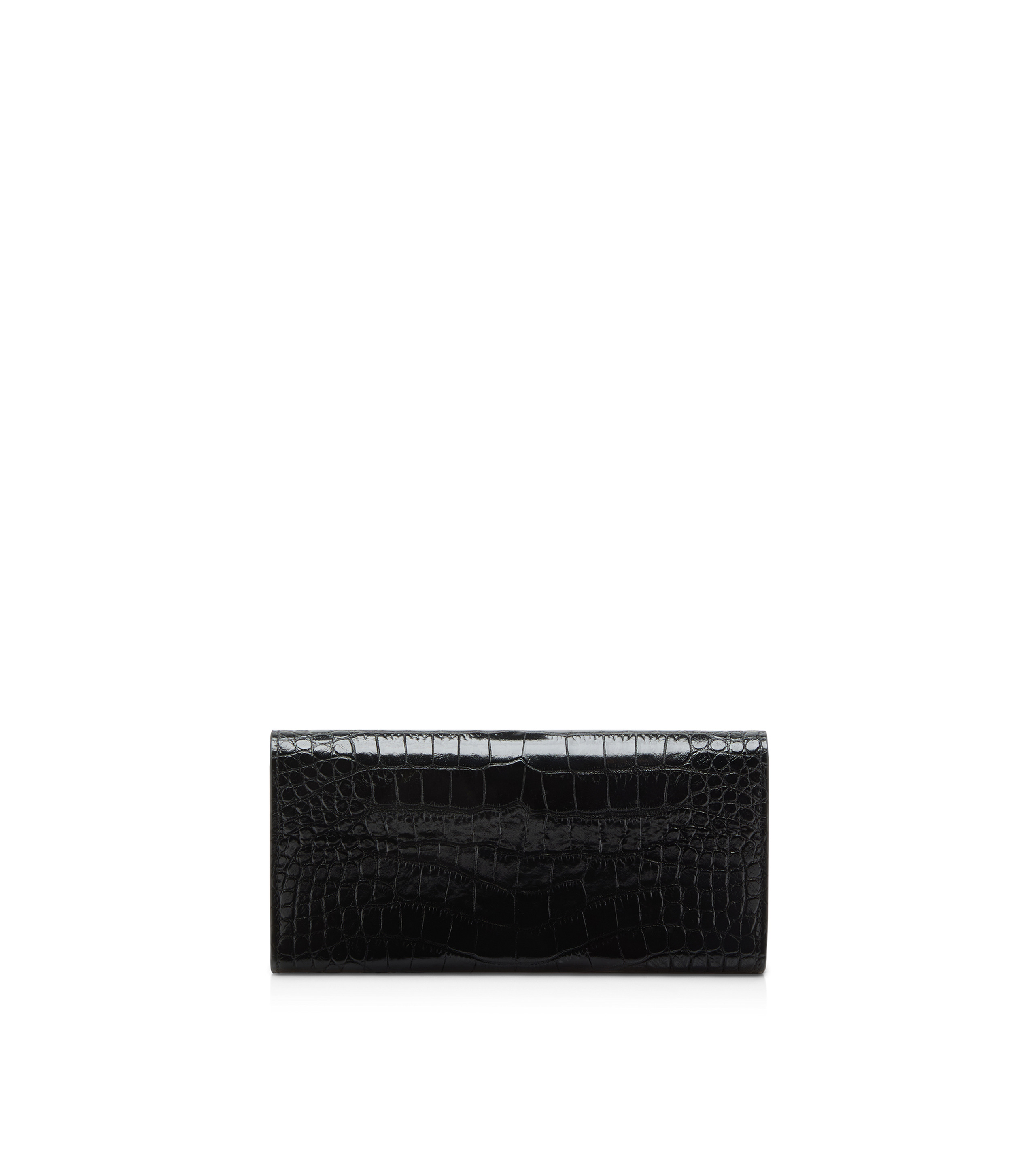 STAMPED CROCODILE LEATHER WHITNEY CONTINENTAL WALLET - 2