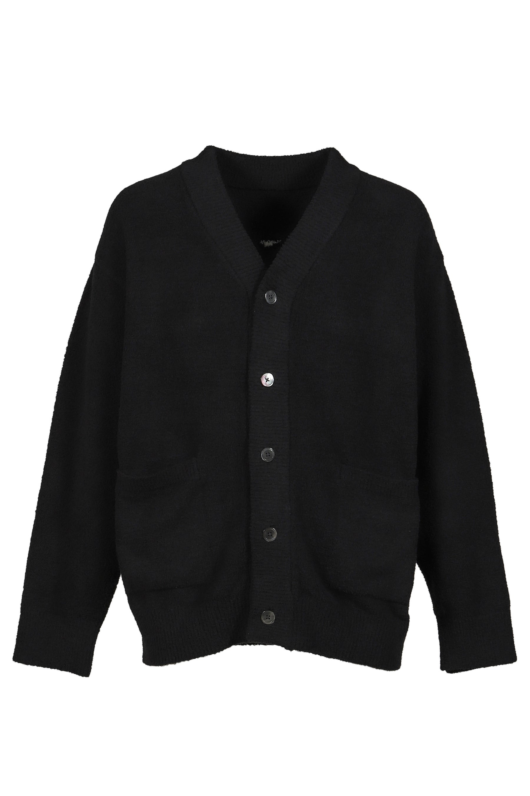 LOUNGE CARDIGAN / BLK X WHT - 1