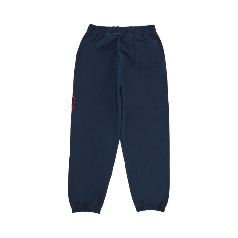 Supreme Supreme Embroidered Script Sweatpant 'Navy' outlook