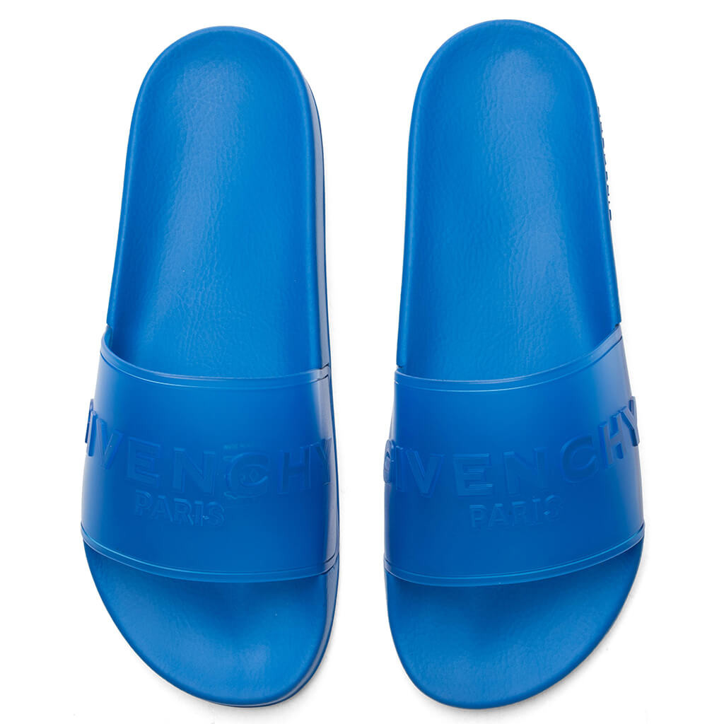 GIVENCHY SLIDE FLAT SANDALS - BRIGHT BLUE - 2