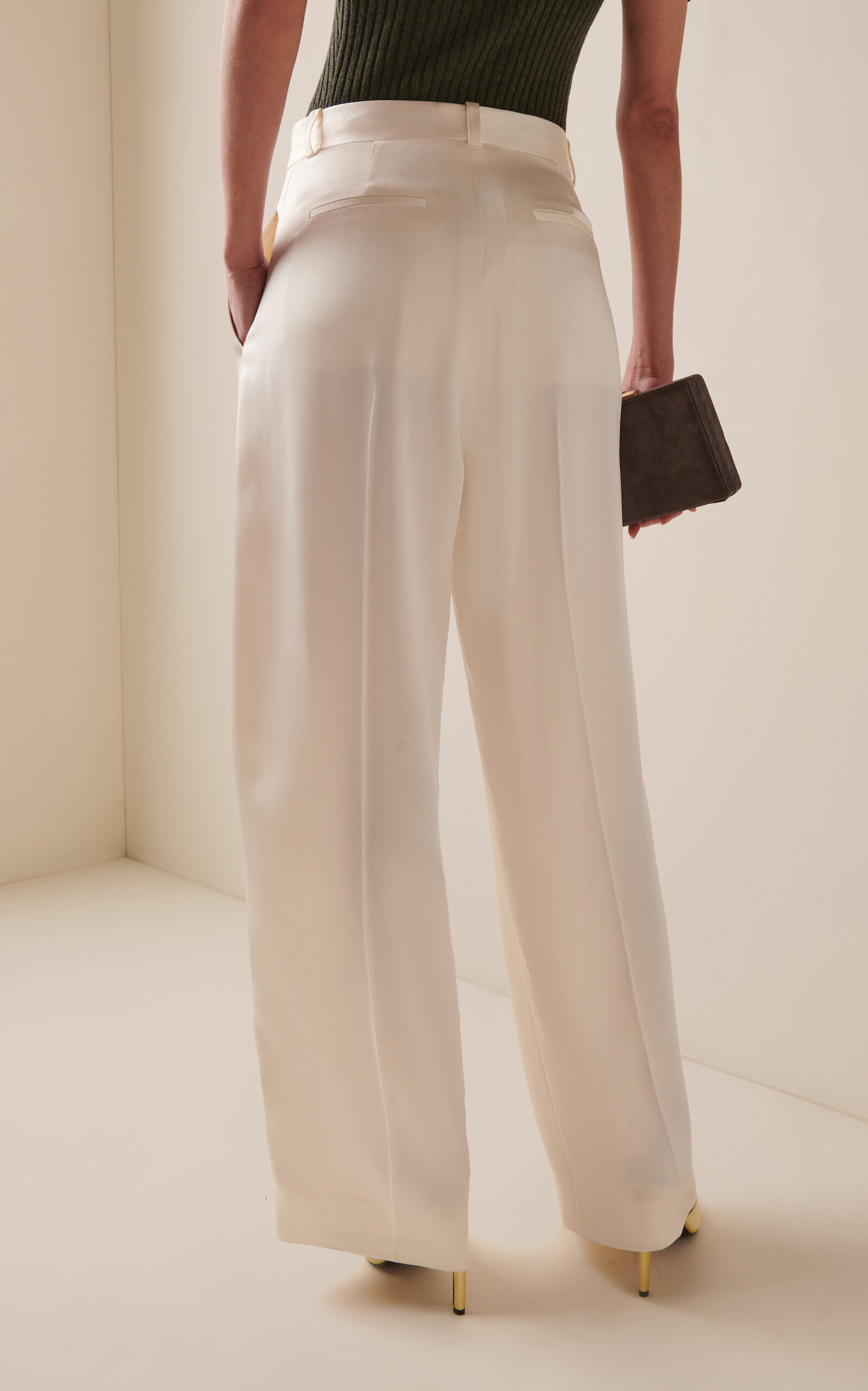 Wide Leg Trouser ivory - 4