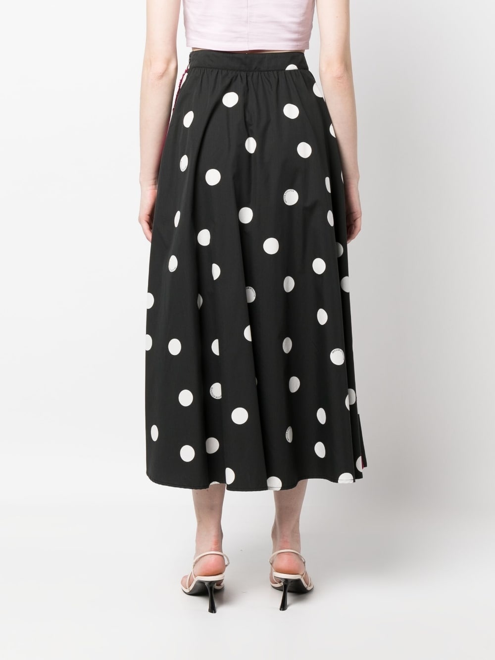 polka-dot A-line skirt - 4