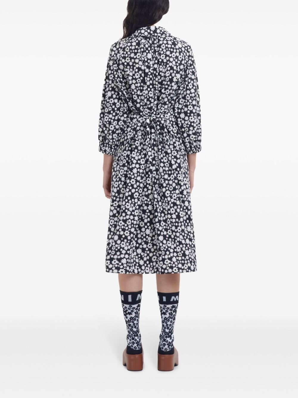 floral-print midi dress - 4