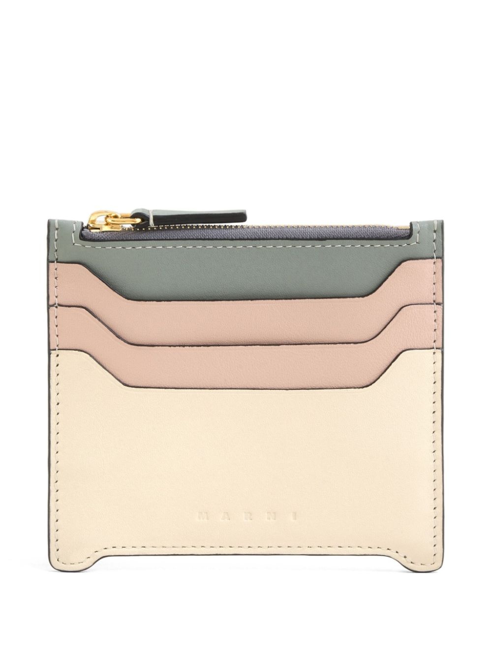 logo-debossed cardholder - 3