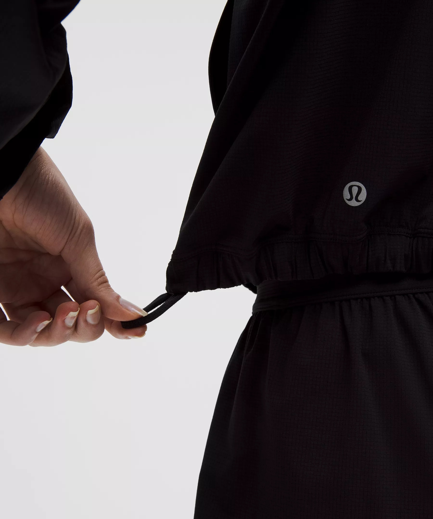 Mile Maker Run Crew Graphic Cinch-Hem Jacket - 8