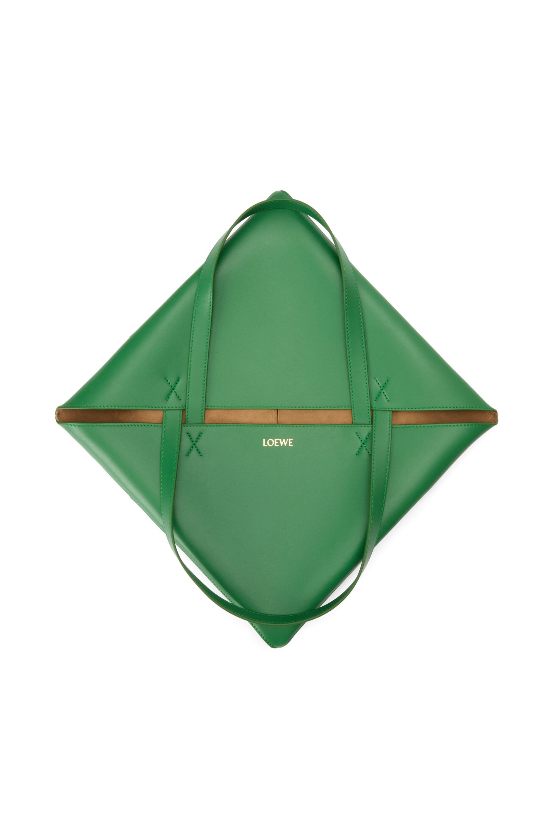 XL Puzzle Fold tote in shiny calfskin - 6