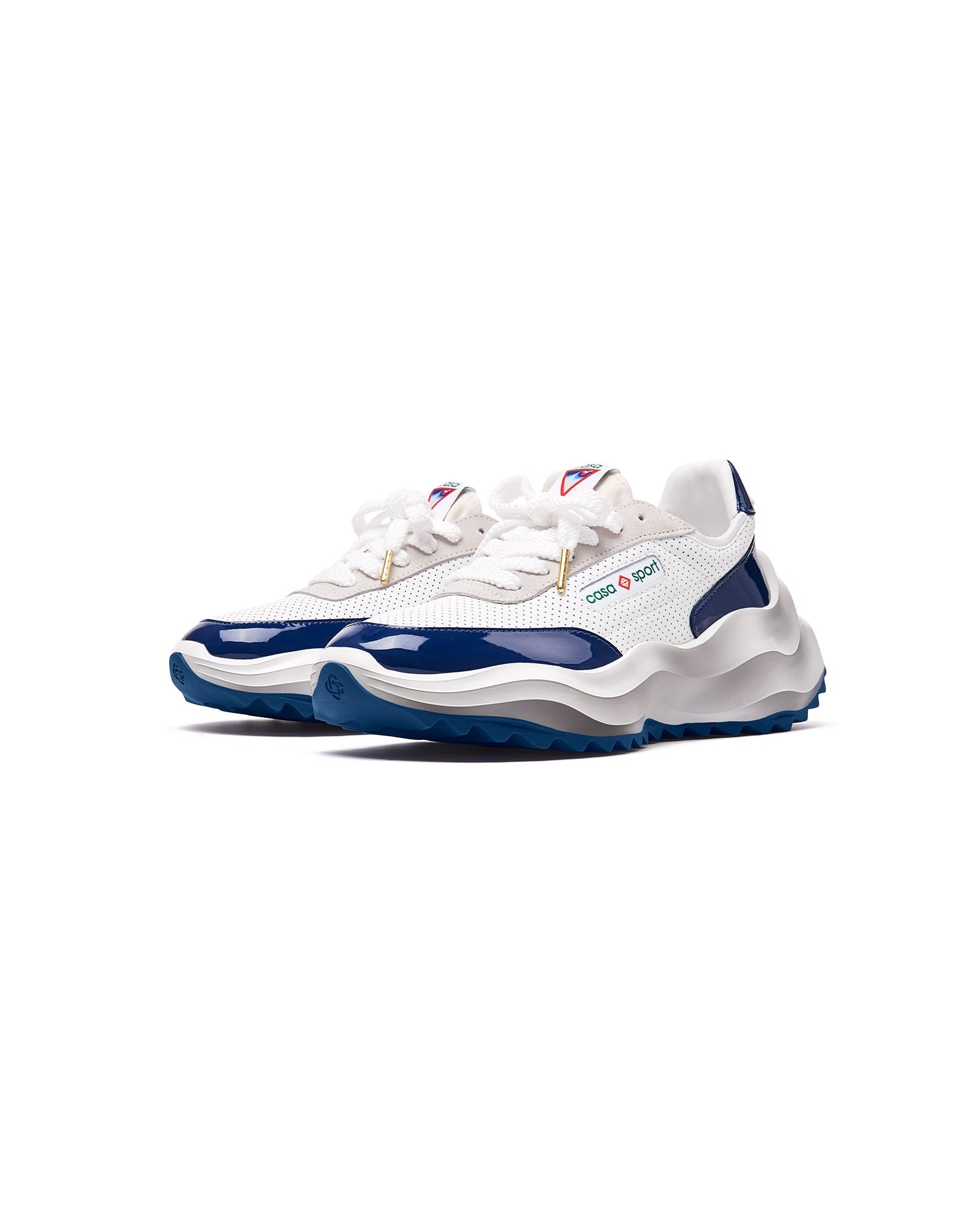 Womens Atlantis White & Midnight Navy Sneaker - 6