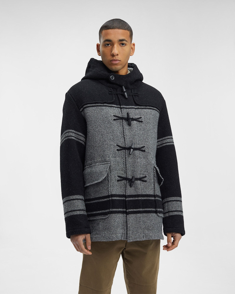 C.P. Company C.P. Duffel Jacquard Striped Coat outlook
