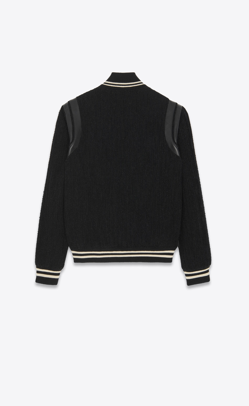SAINT LAURENT teddy jacket in wool outlook