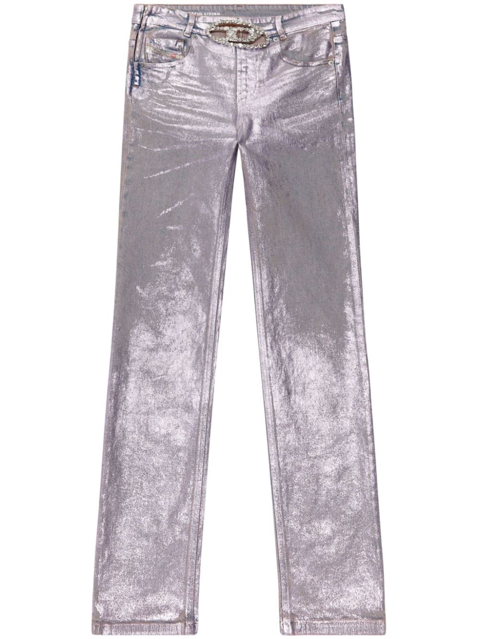 silver 1989 D-Mine straight-leg jeans - 1