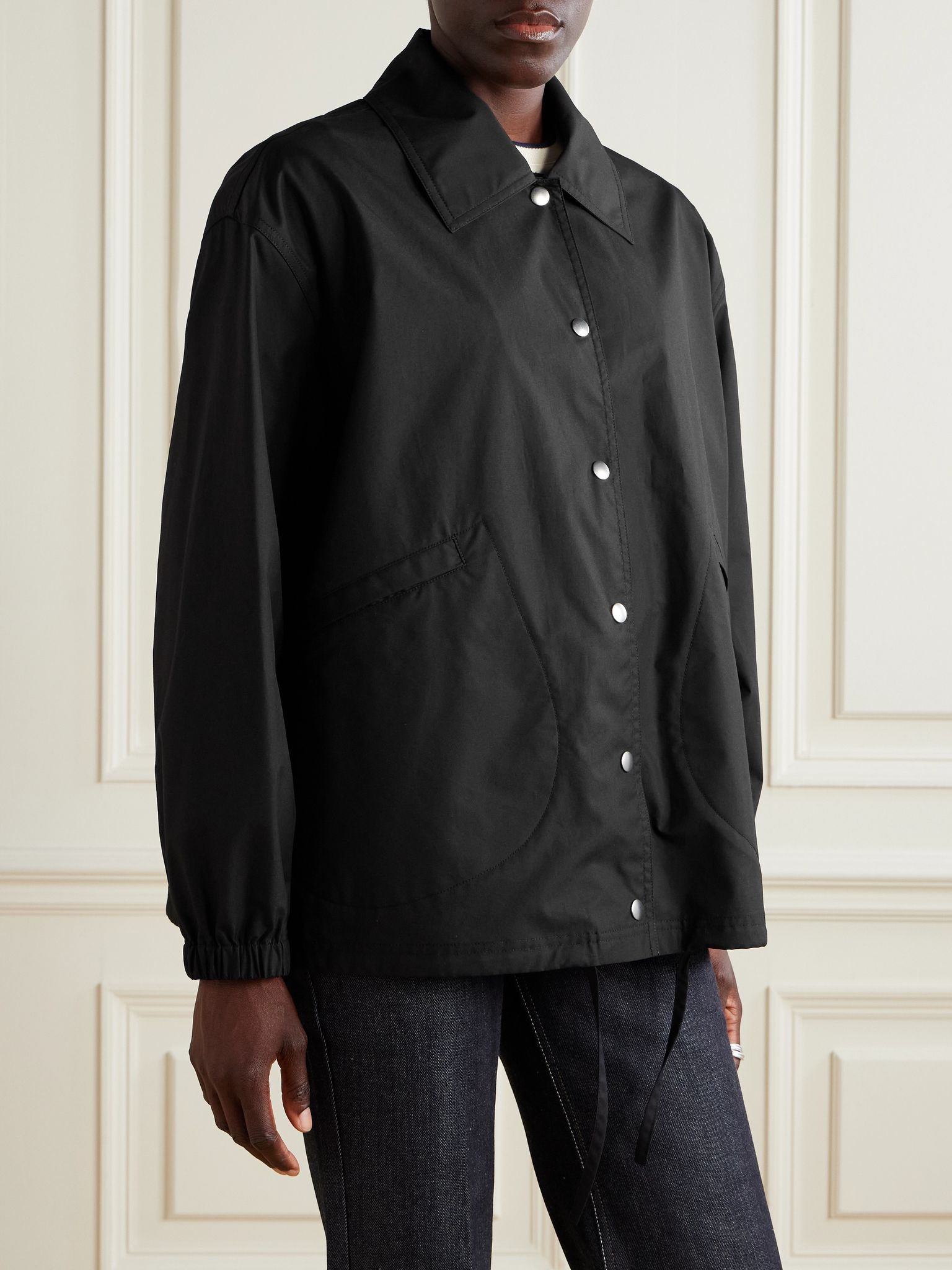Printed cotton jacket Black - 3