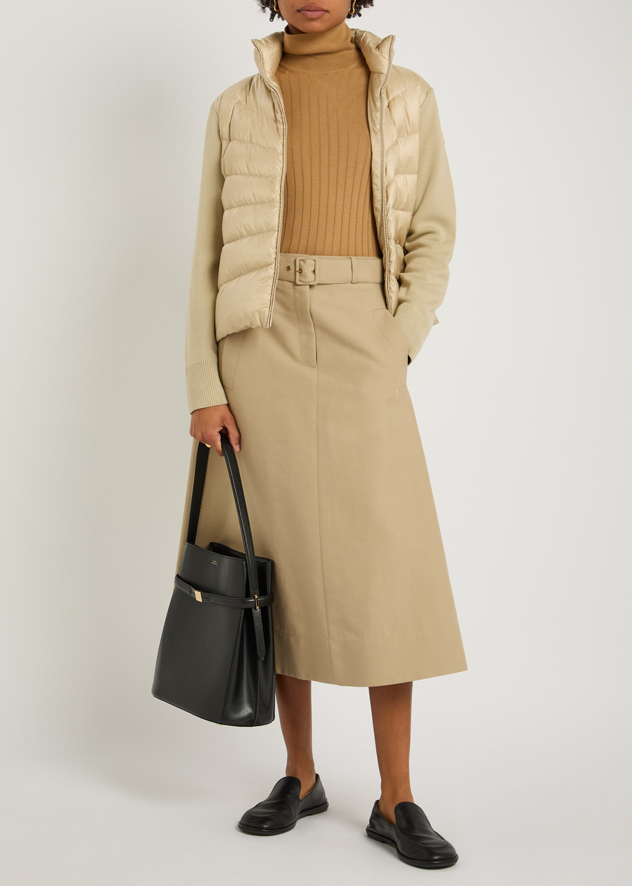 Moncler Quilted Shell and Wool-knit Cardigan - 4