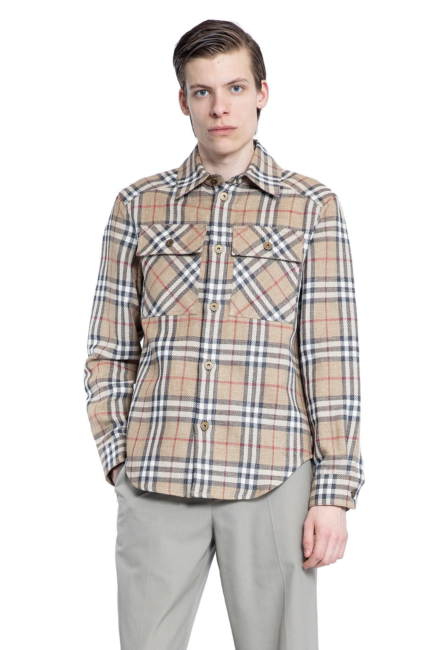 Oversized-Fit-Check-Cotton-Linen-Shirt - 5