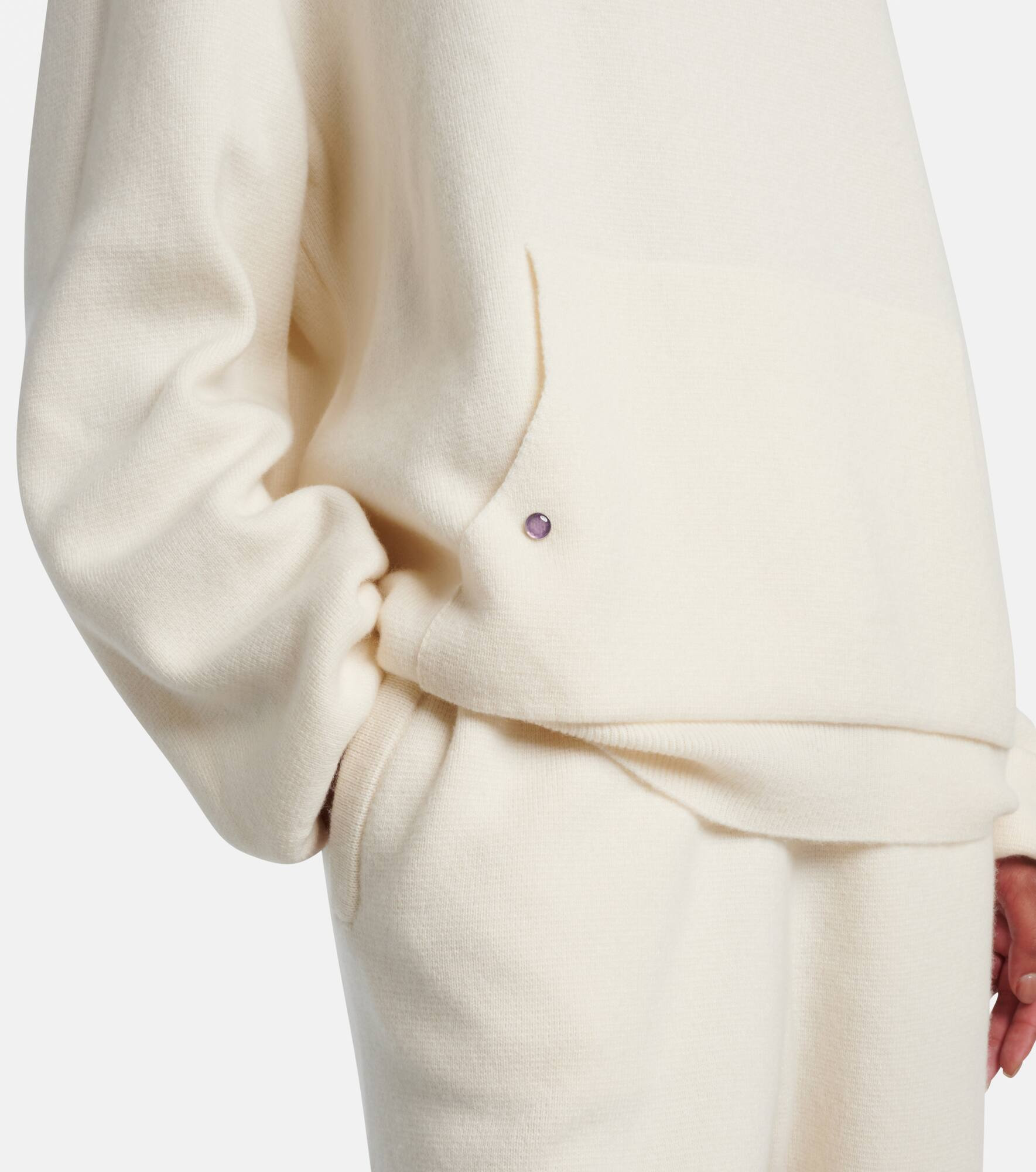 Embellished cashmere hoodie - 5