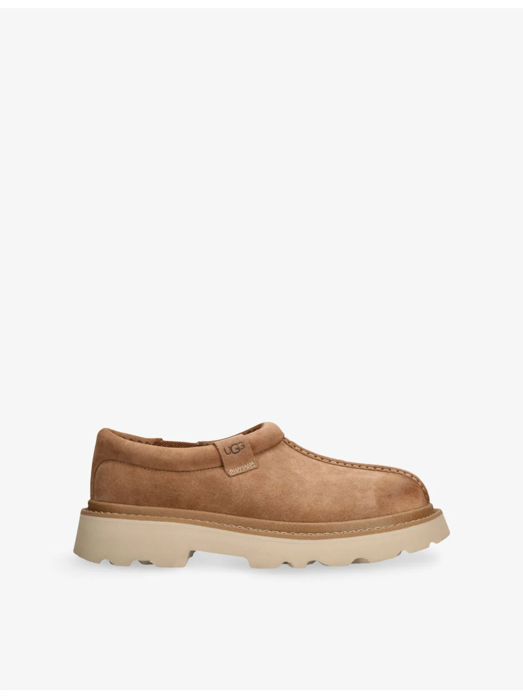 Tasman Lug Suede and Shearling Slippers - 1