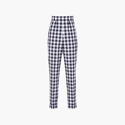 Miu Miu Gingham check pants outlook