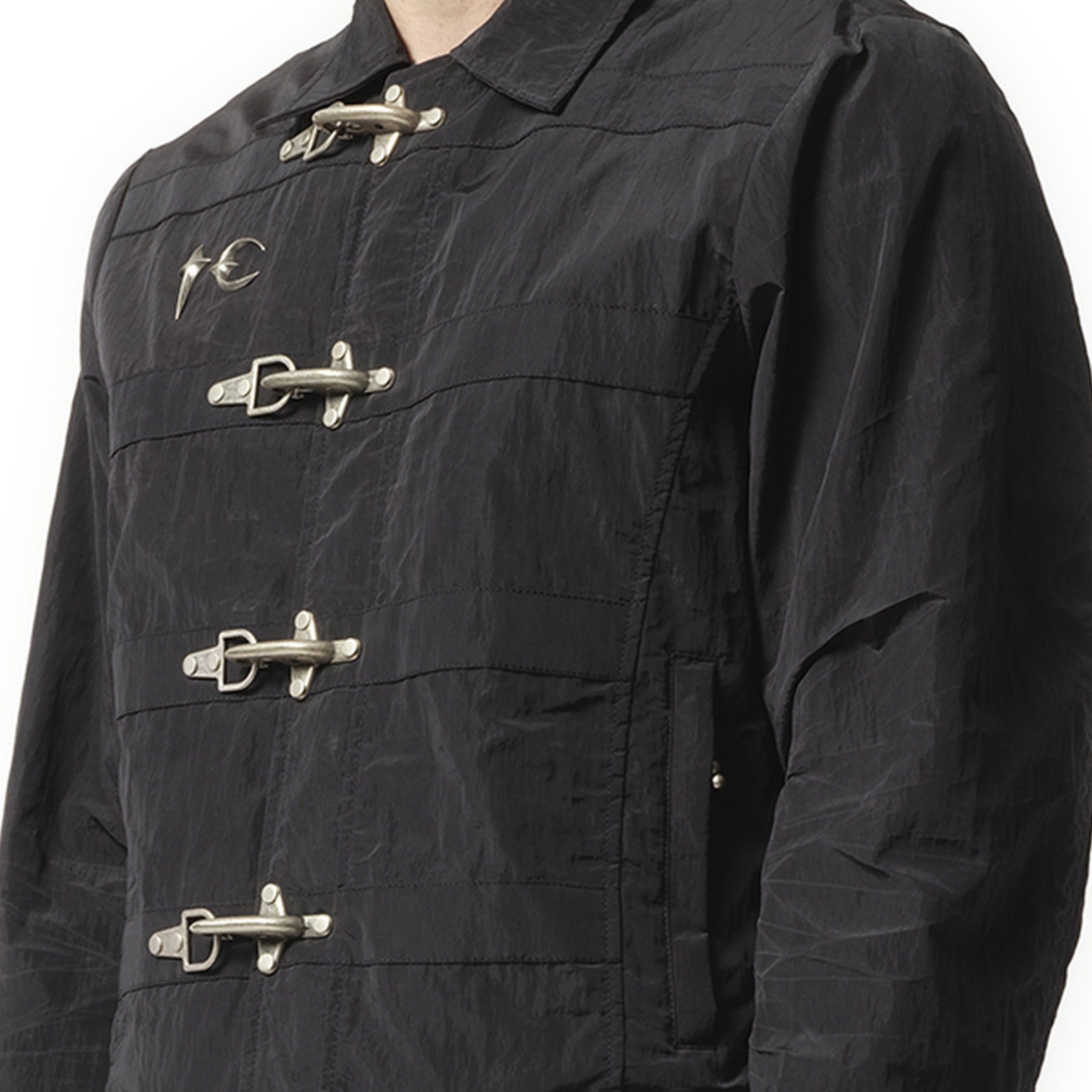Scarred Bio Soldier Jacket in Black - 3
