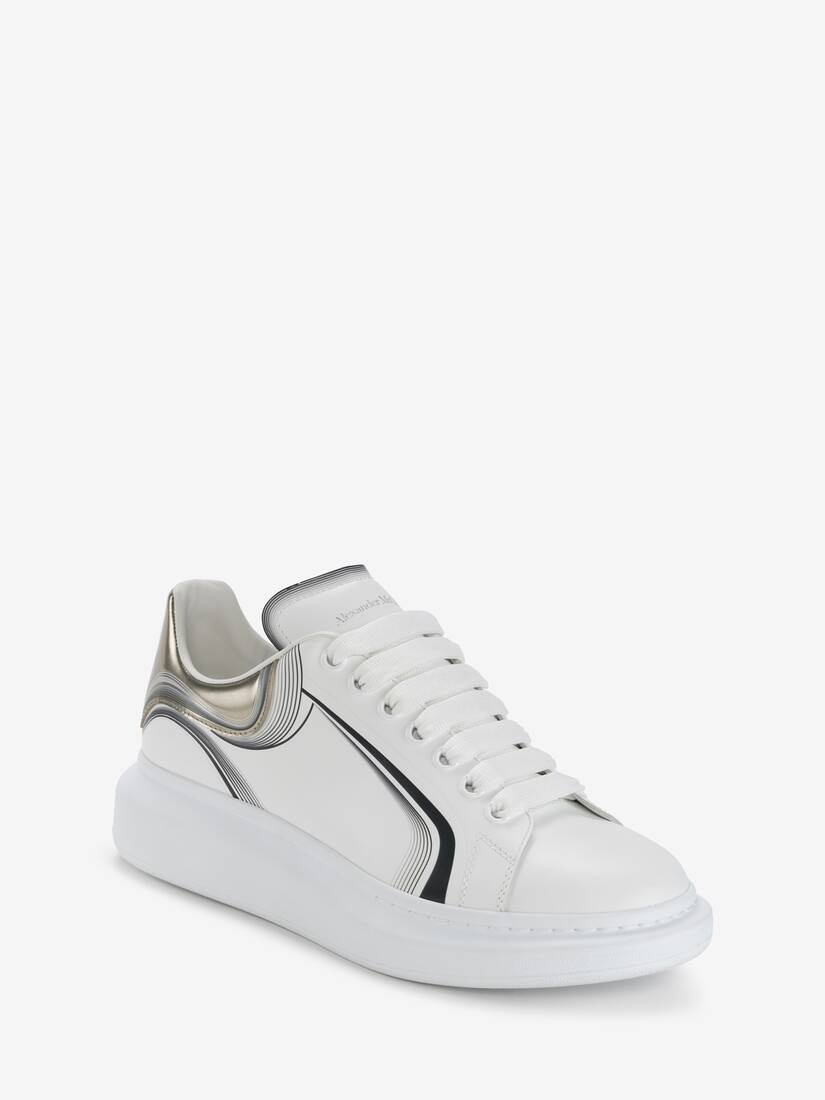 Men's Oversized Sneaker in White/vanilla/black - 2