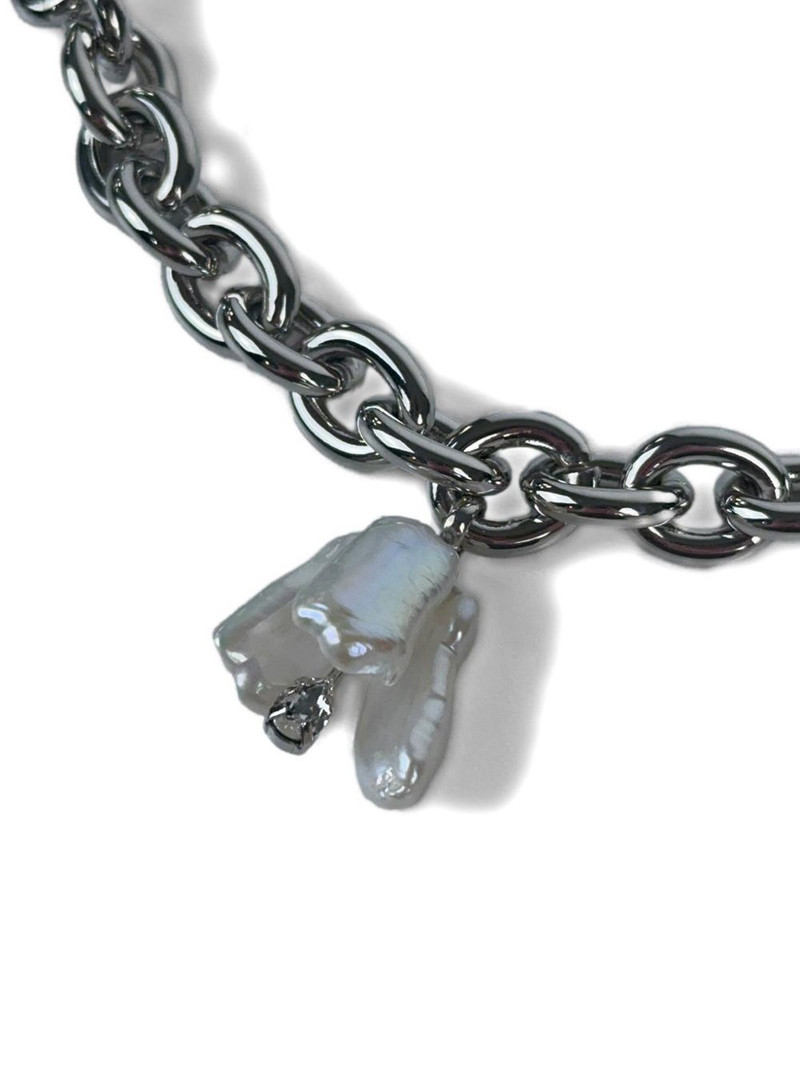 Simone Rocha pearl-pendant chain necklace outlook