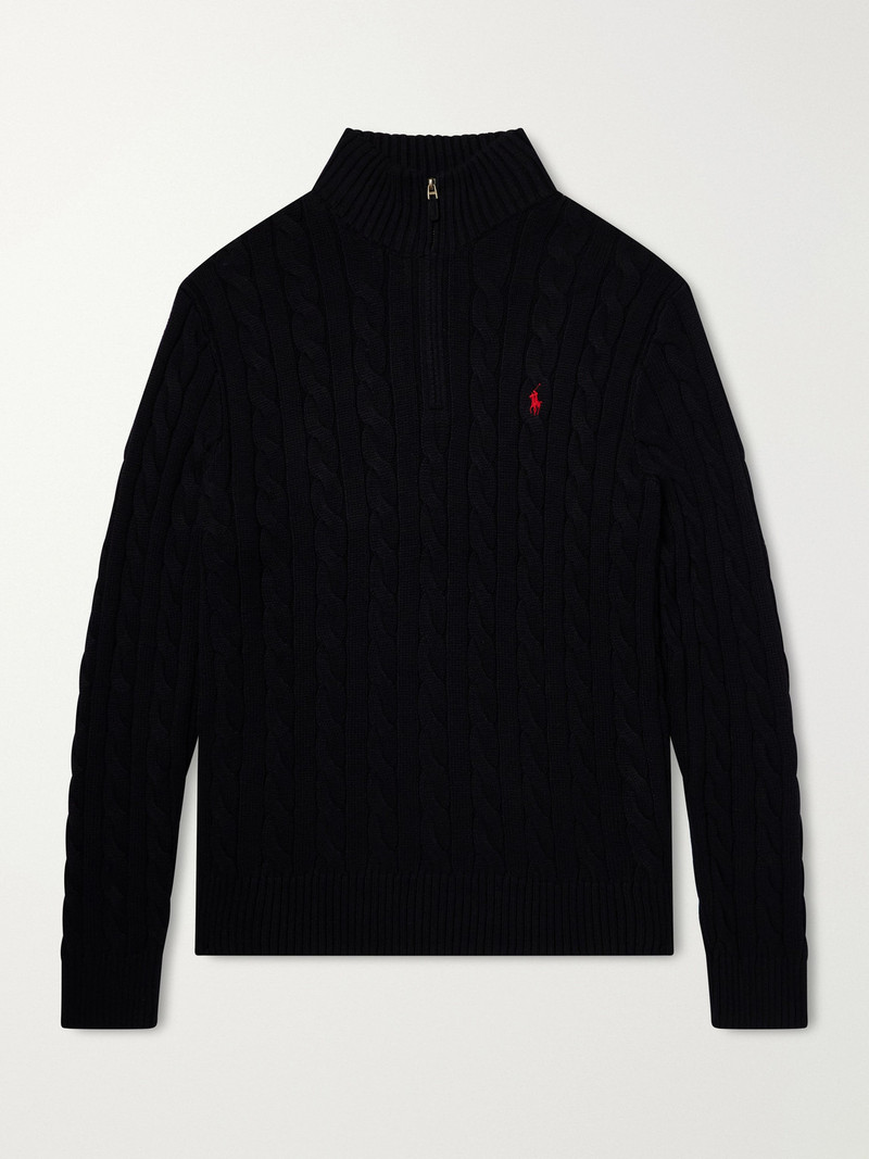 Cotton Half-Zip Sweater 1