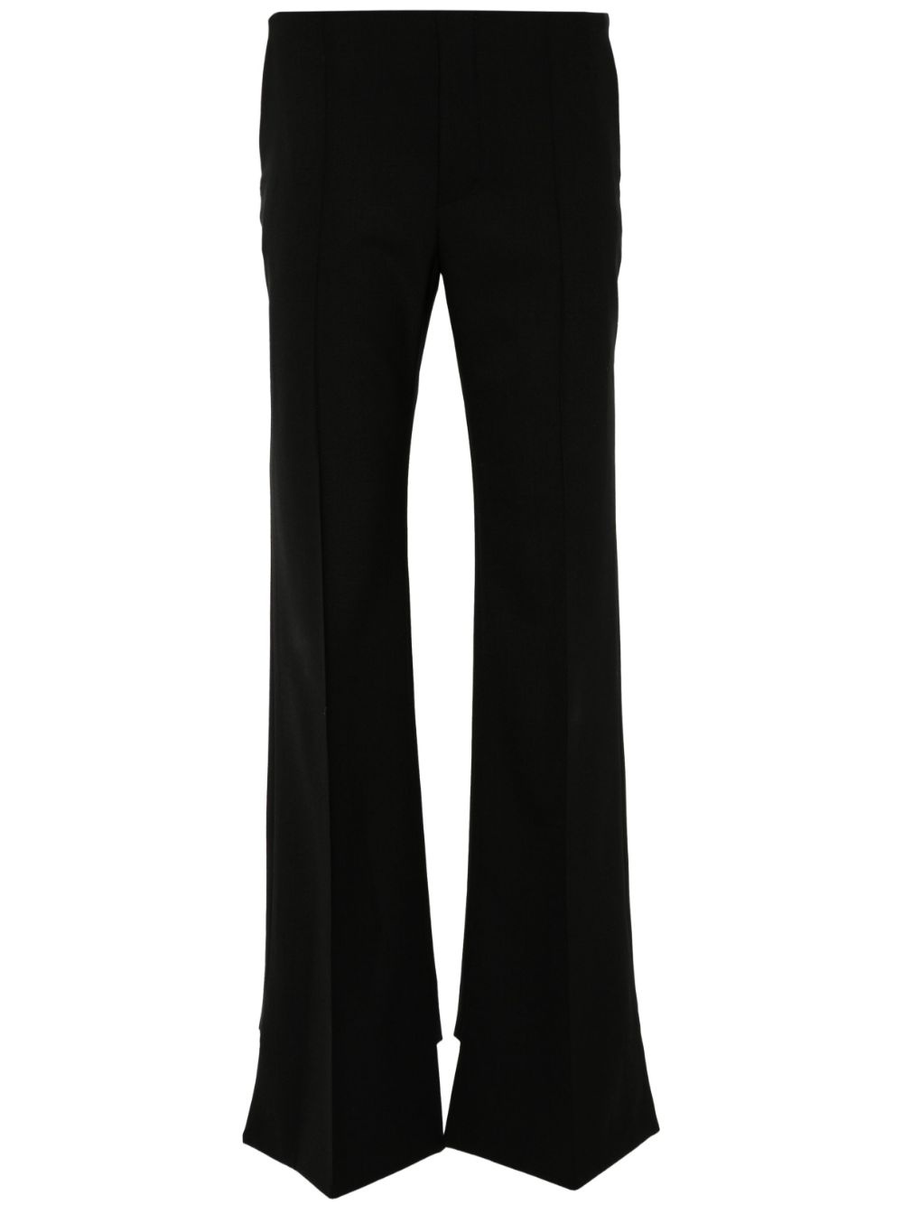 wool flared trousers - 1