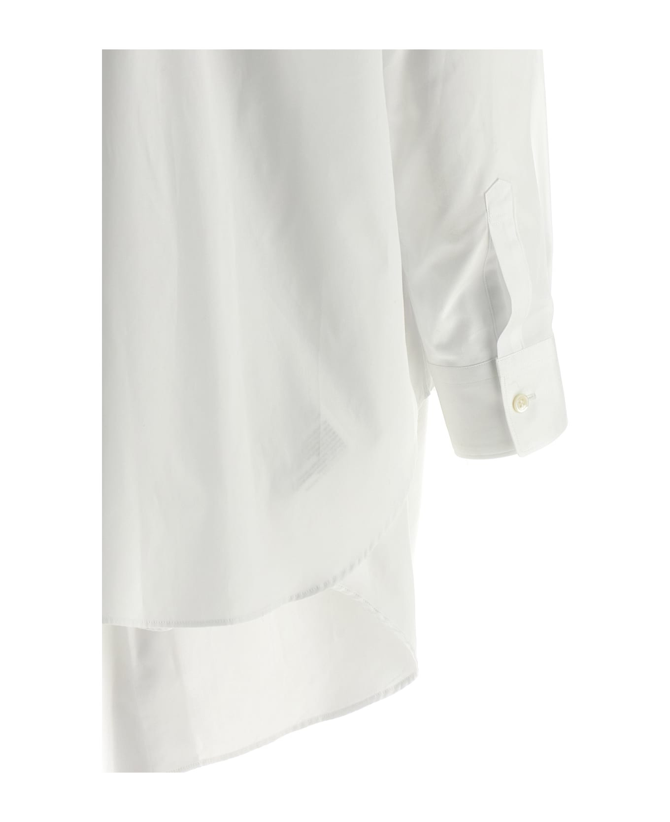 Asymmetric Hem Shirt - 4