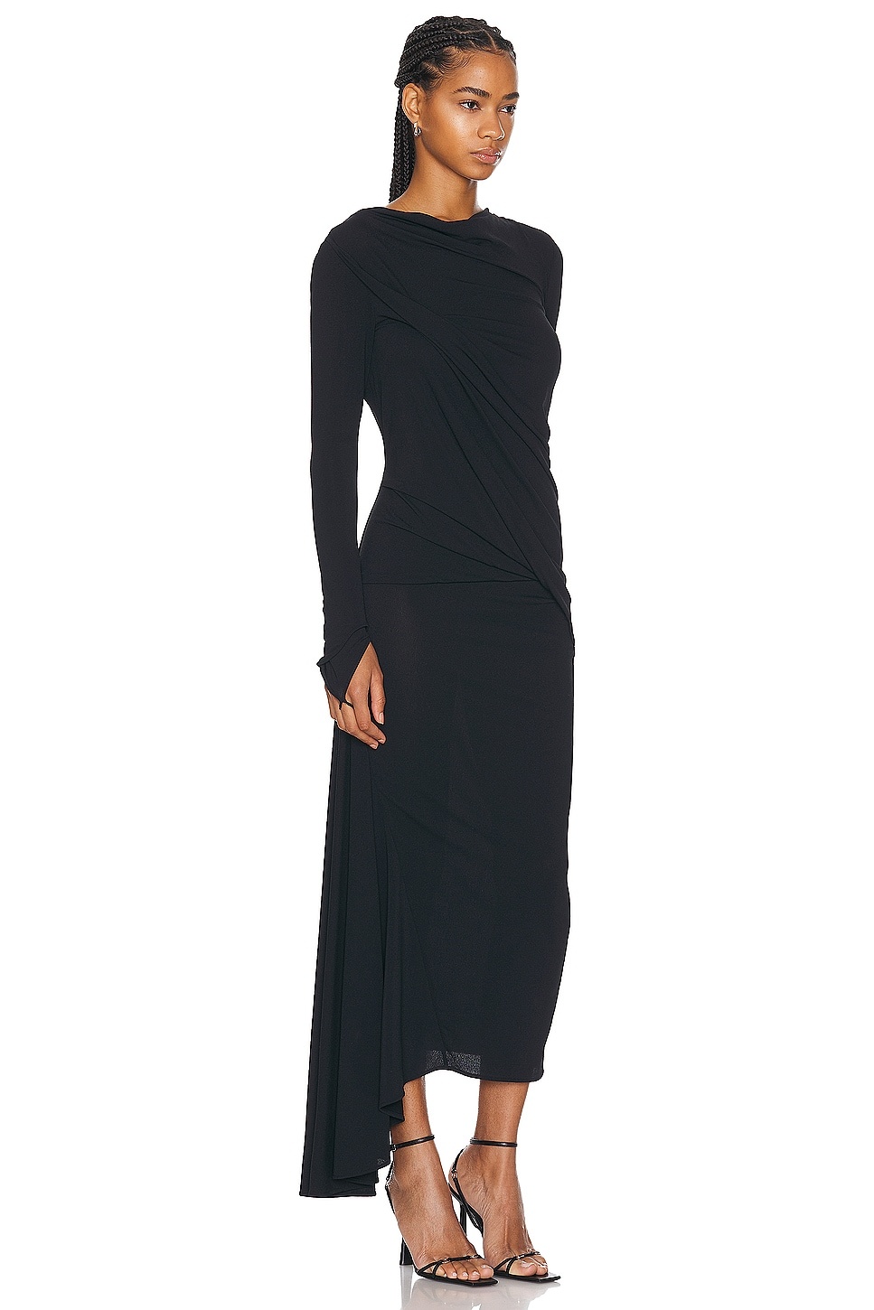 Givenchy Asymmetrical Long Sleeve Dress | forward | REVERSIBLE
