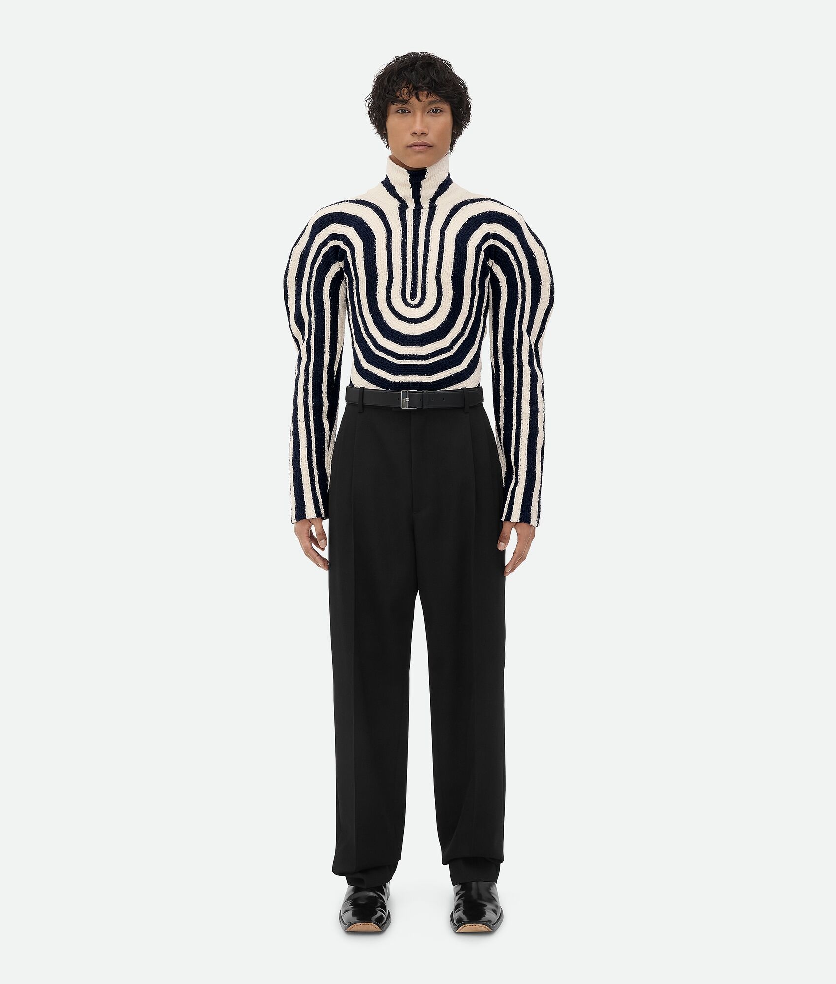 Graphic Cotton Rib Jumper - 4