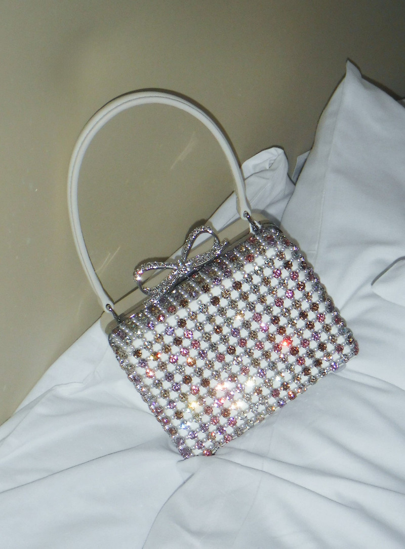 self-portrait Multi Crystal Micro Bag outlook
