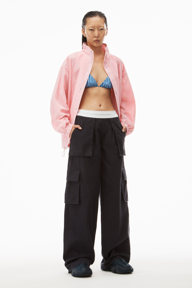 Alexander Wang LOGO CARGO PANT IN RIPSTOP COTTON outlook