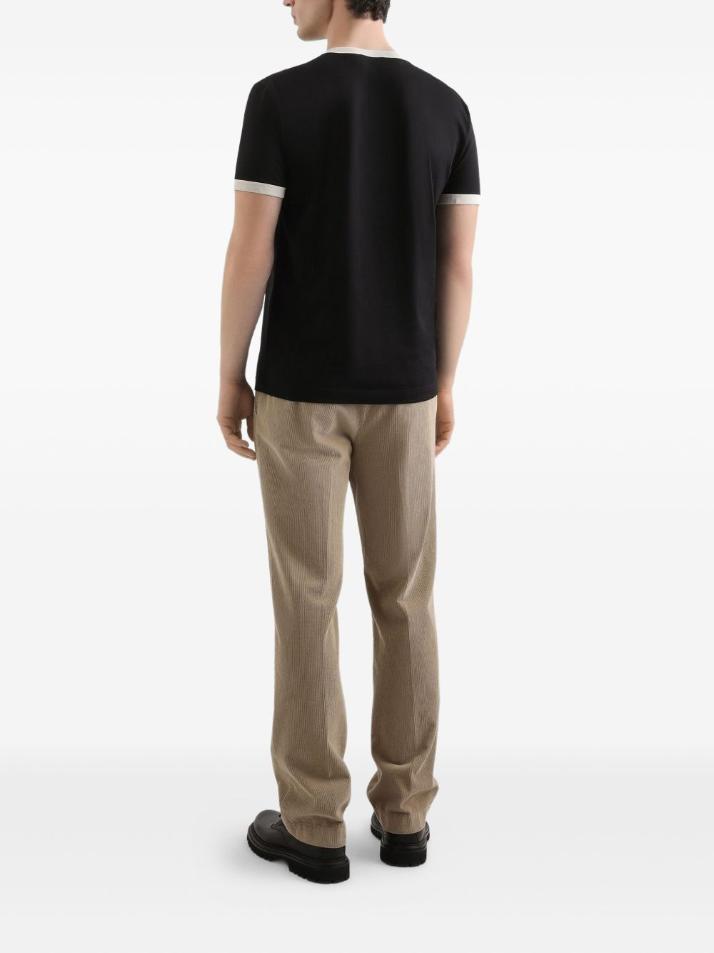 logo-embroidered T-shirt - 3
