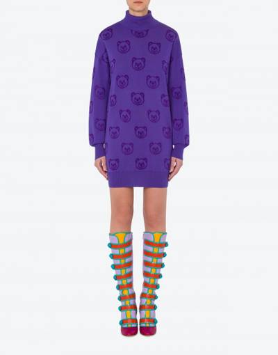 Moschino ALLOVER TEDDY BEAR WOOL DRESS outlook