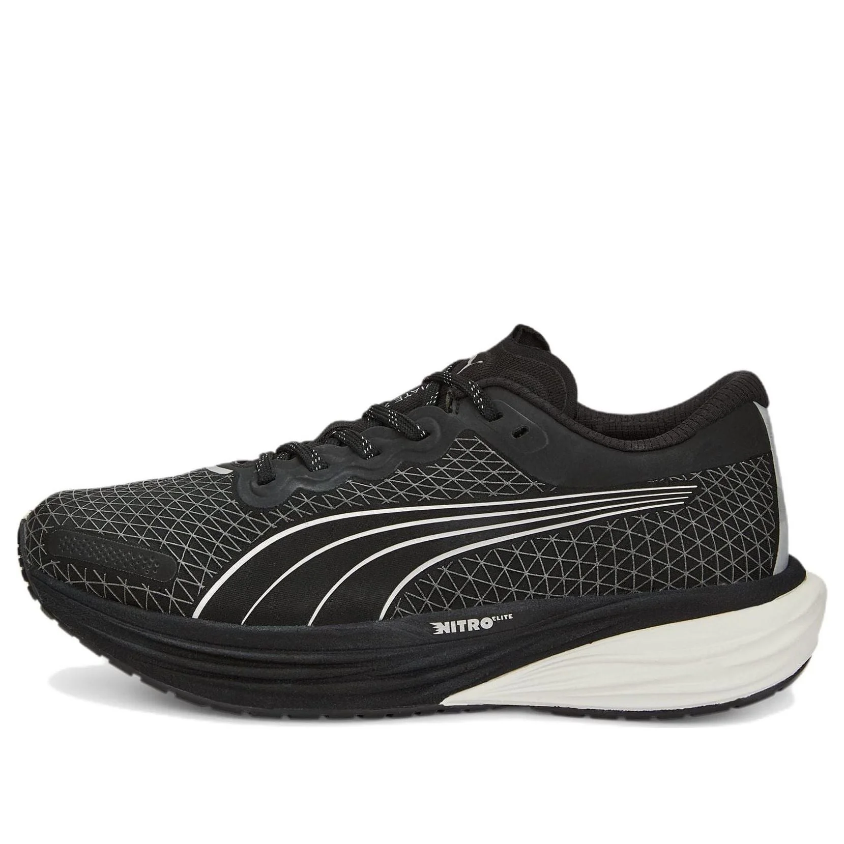 (WMNS) PUMA Deviate Nitro 2 WTR 'Black Metallic Silver' 376857-01 - 1