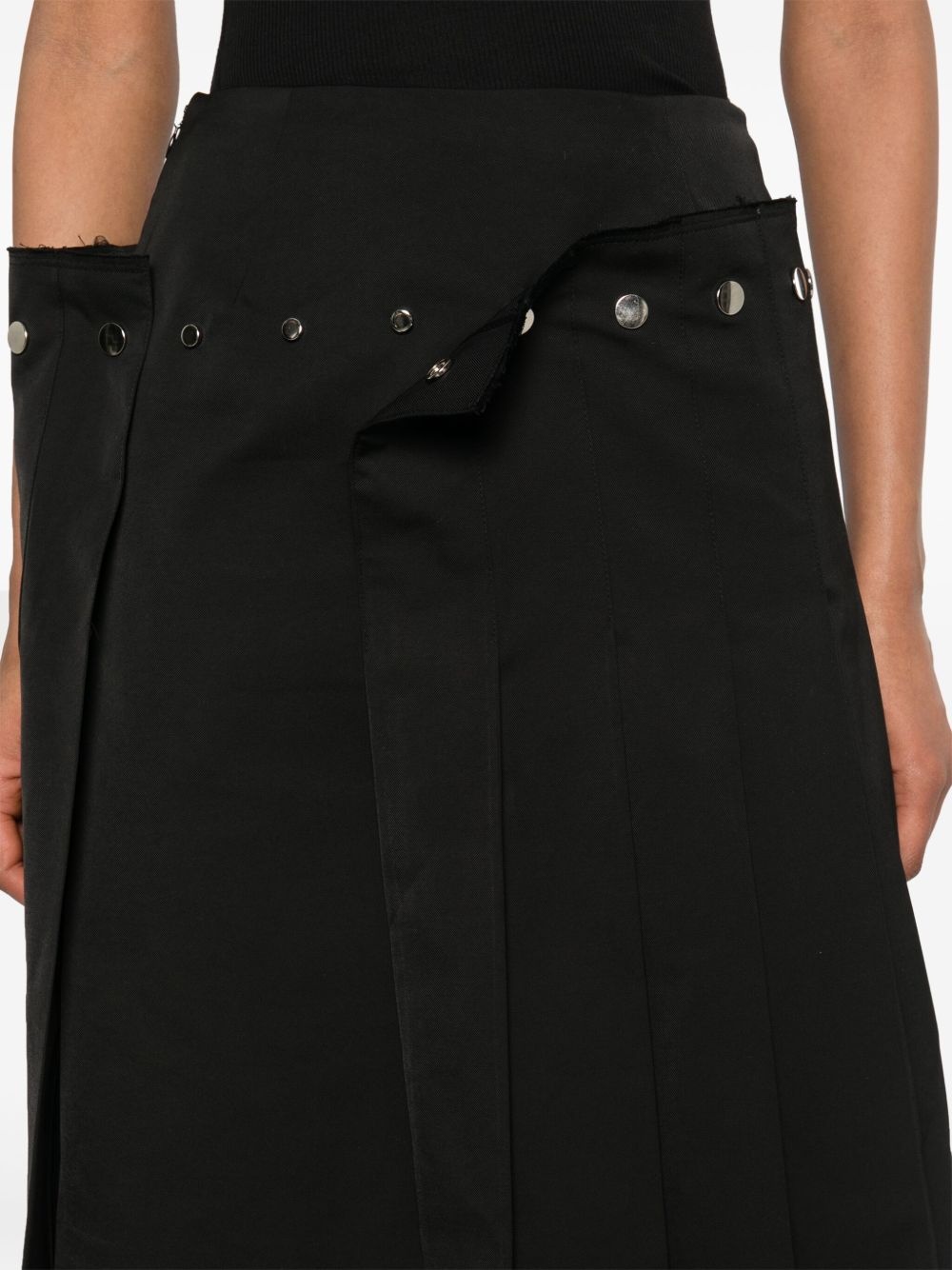 layered pleated skirt - 5