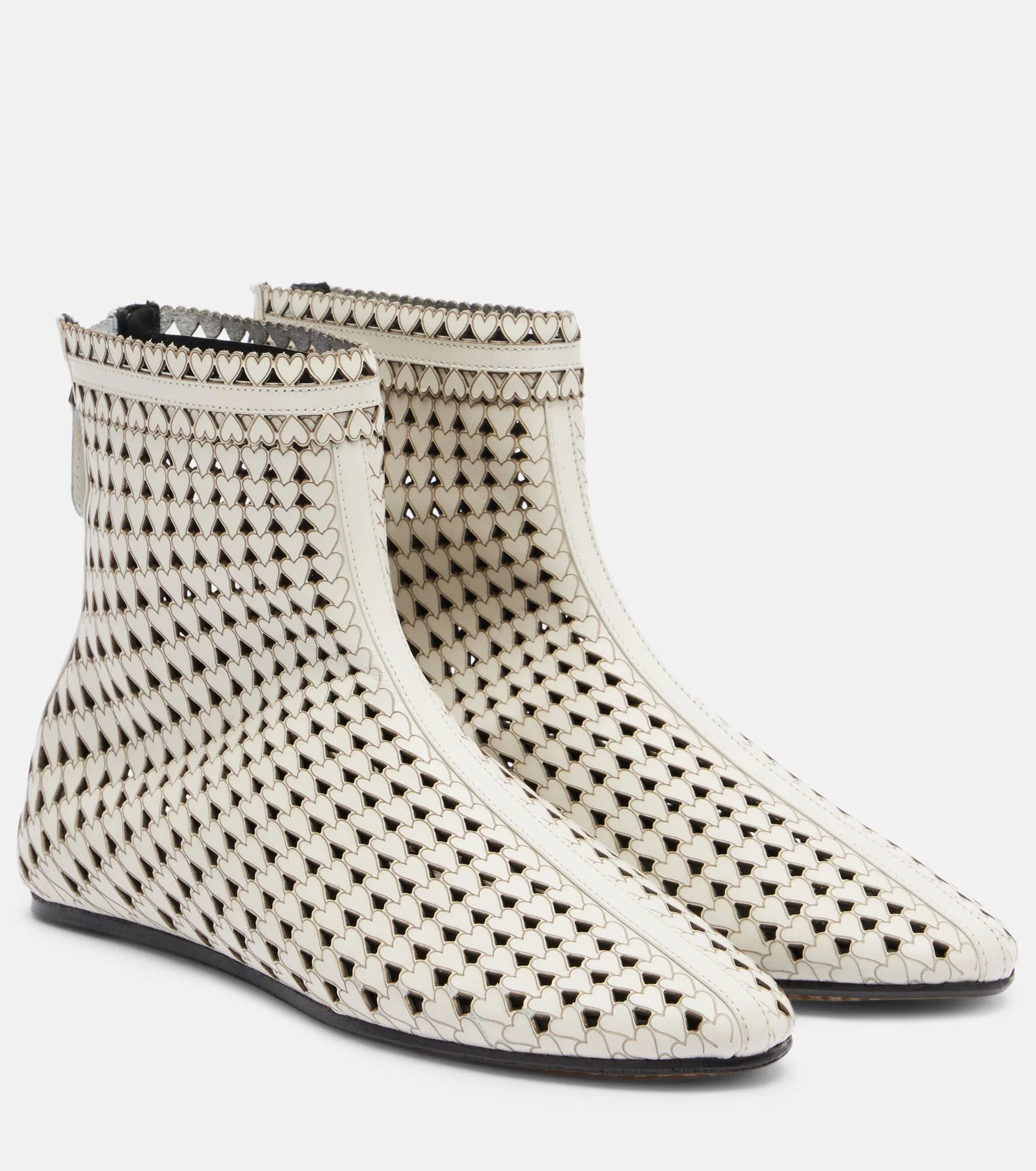 Ferix laser-cut leather ankle boots - 1