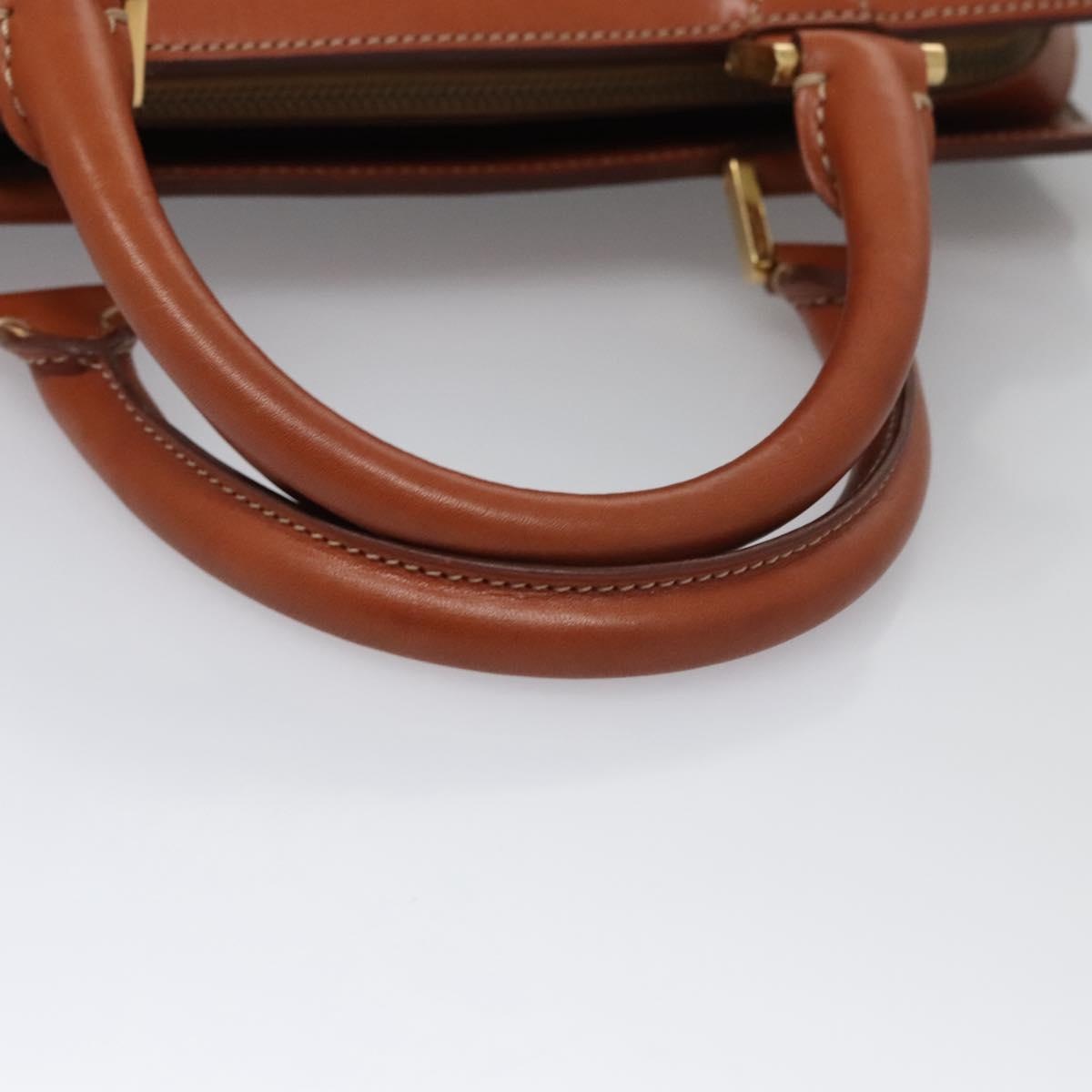 CELINE Macadam Canvas Hand Bag Pvc Leather Brown - 8