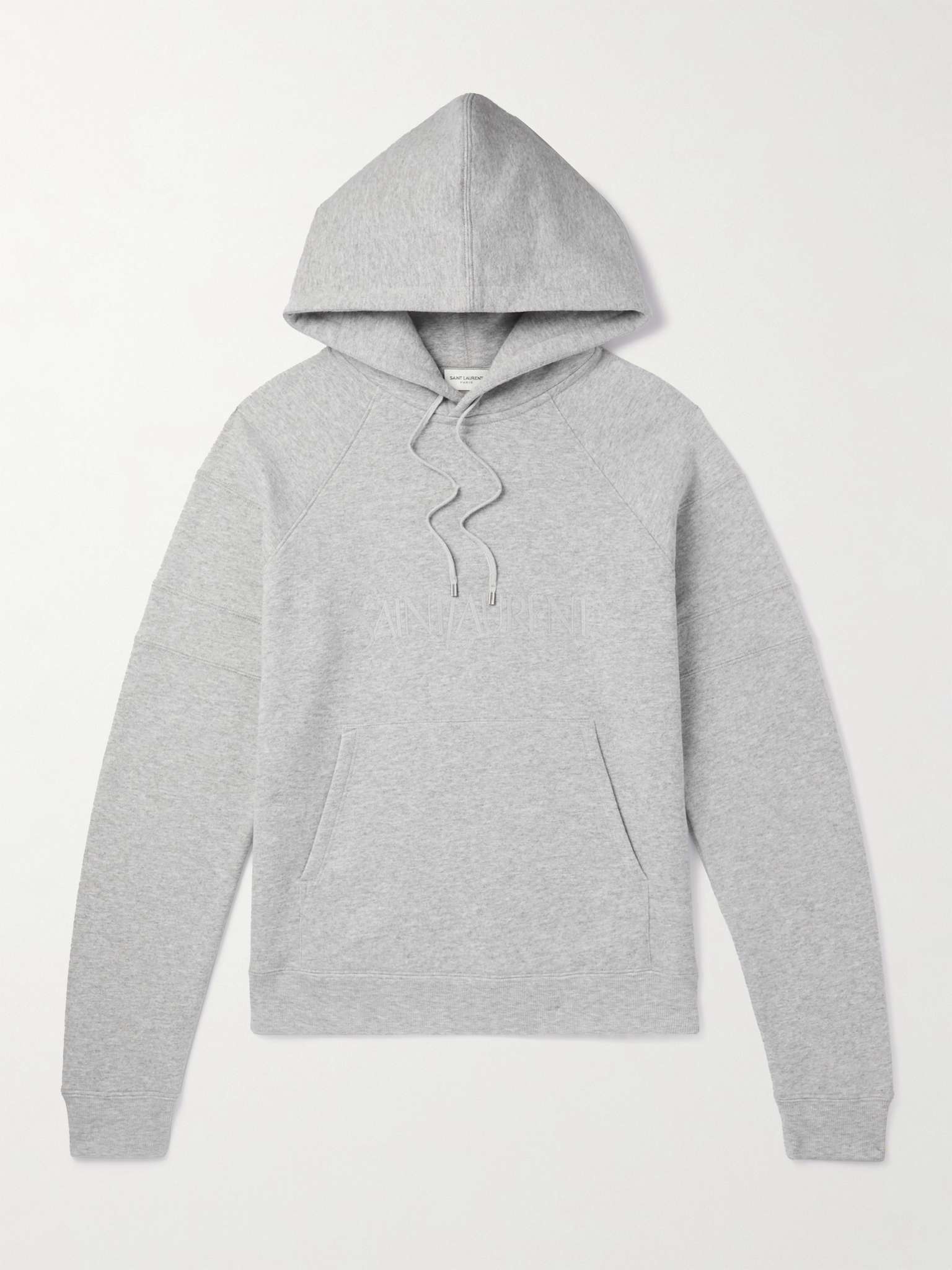 Logo-Embroidered Cotton-Blend Jersey Hoodie - 1
