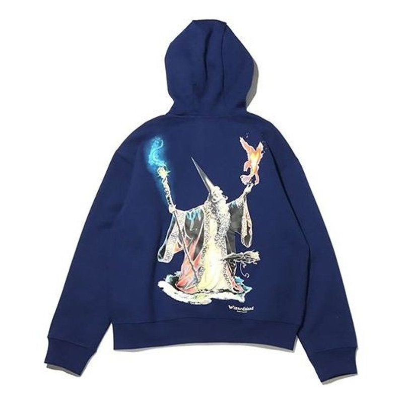 Nike Men's Nike ACG Wizard Pullover Fleece Back Printing Blue CZ8881-492 outlook