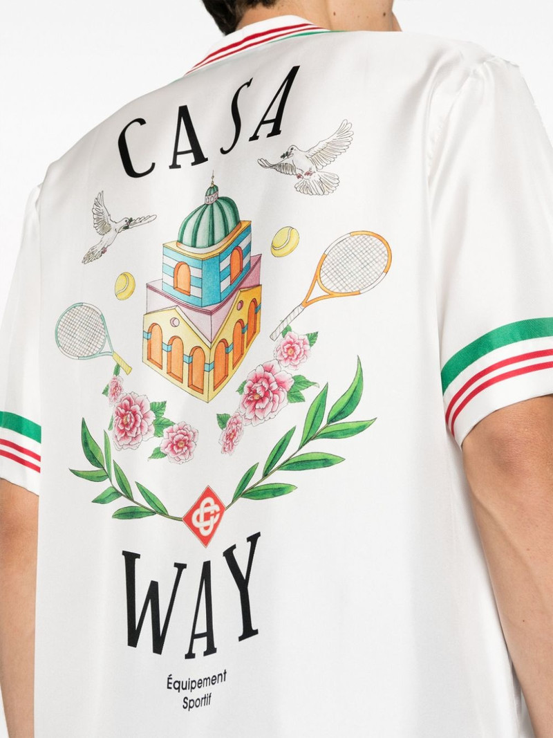 Tennis Club Icon striped silk shirt 5