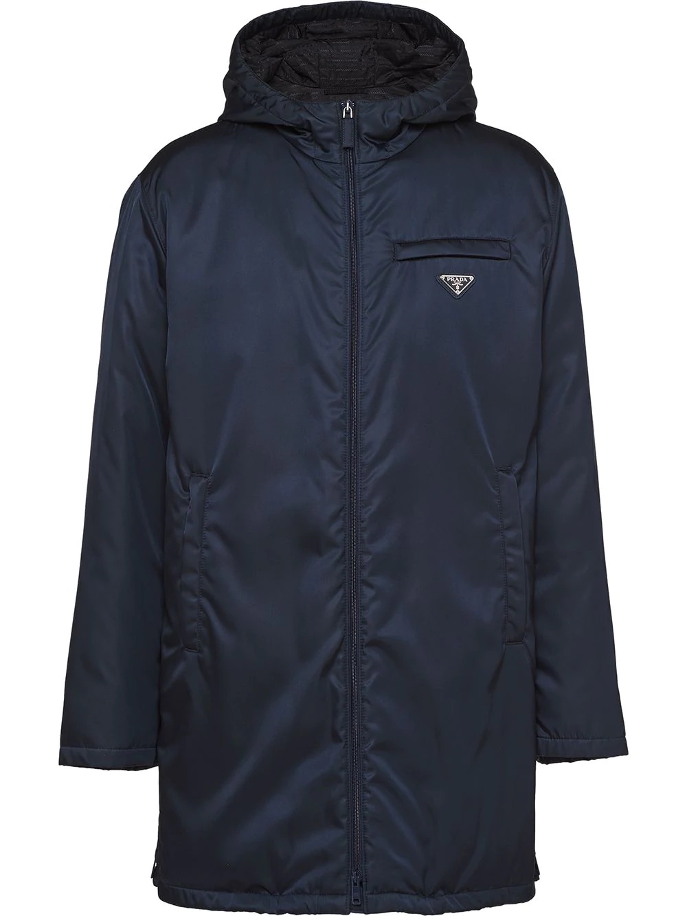 Re-Nylon padded hooded jacket - 1