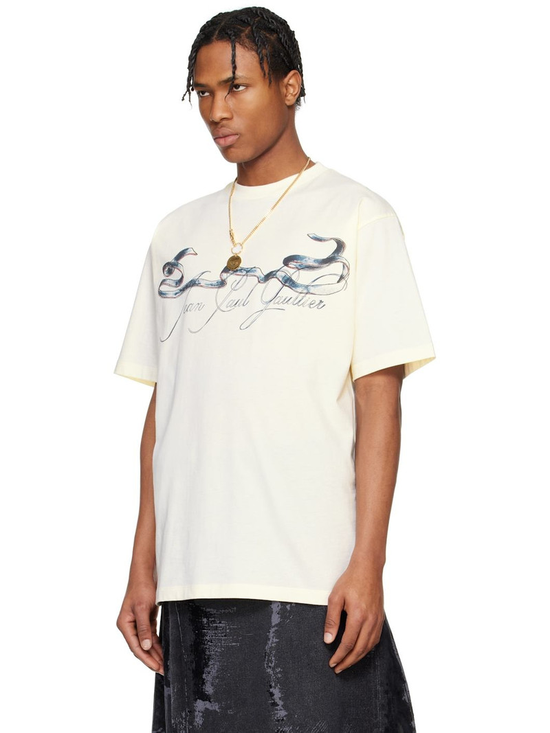 Jean Paul Gaultier Off-White 'The Oversized Tattoo Ruban' T-shirt outlook