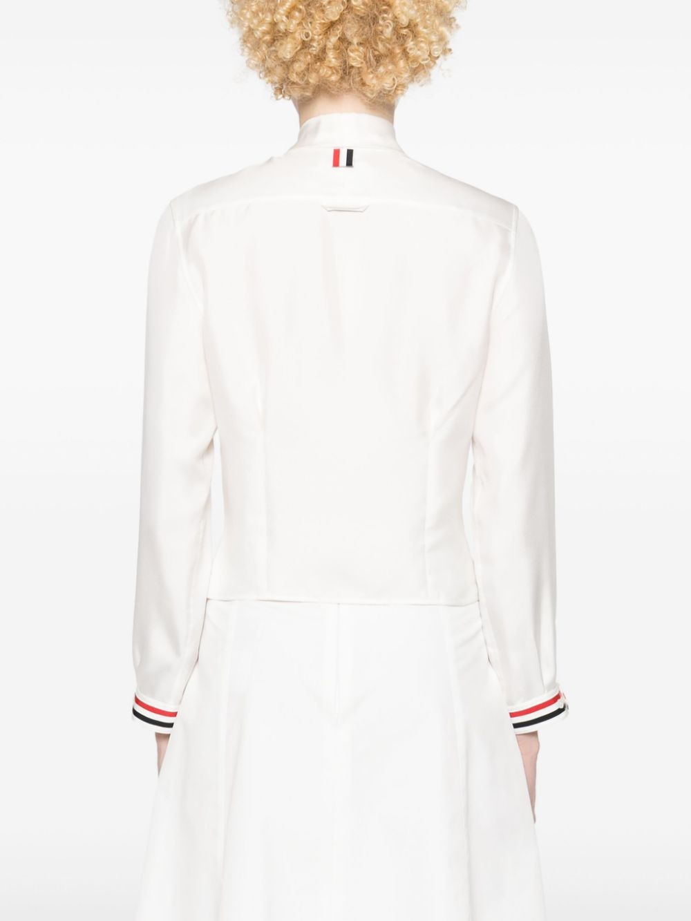 RWB-stripe silk shirt - 4