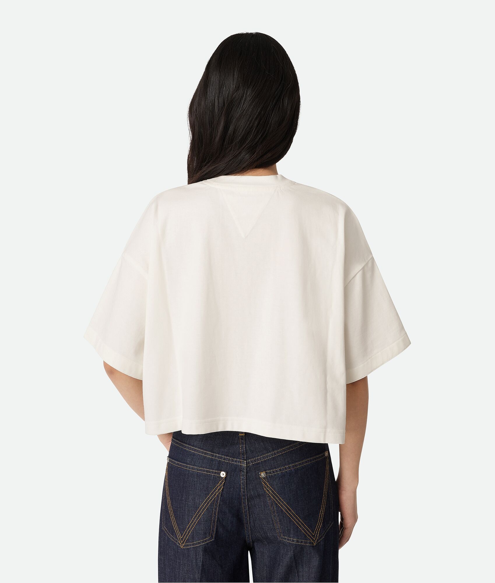 Cotton Jersey Cropped T-Shirt - 3