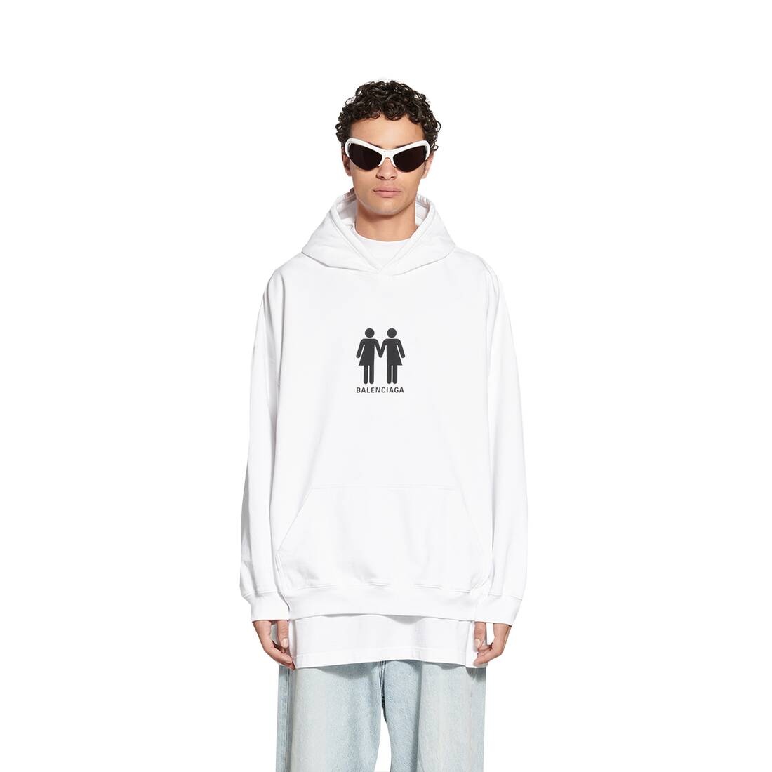 Men's Pride 22 Hoodie Boxy Fit in White - 5