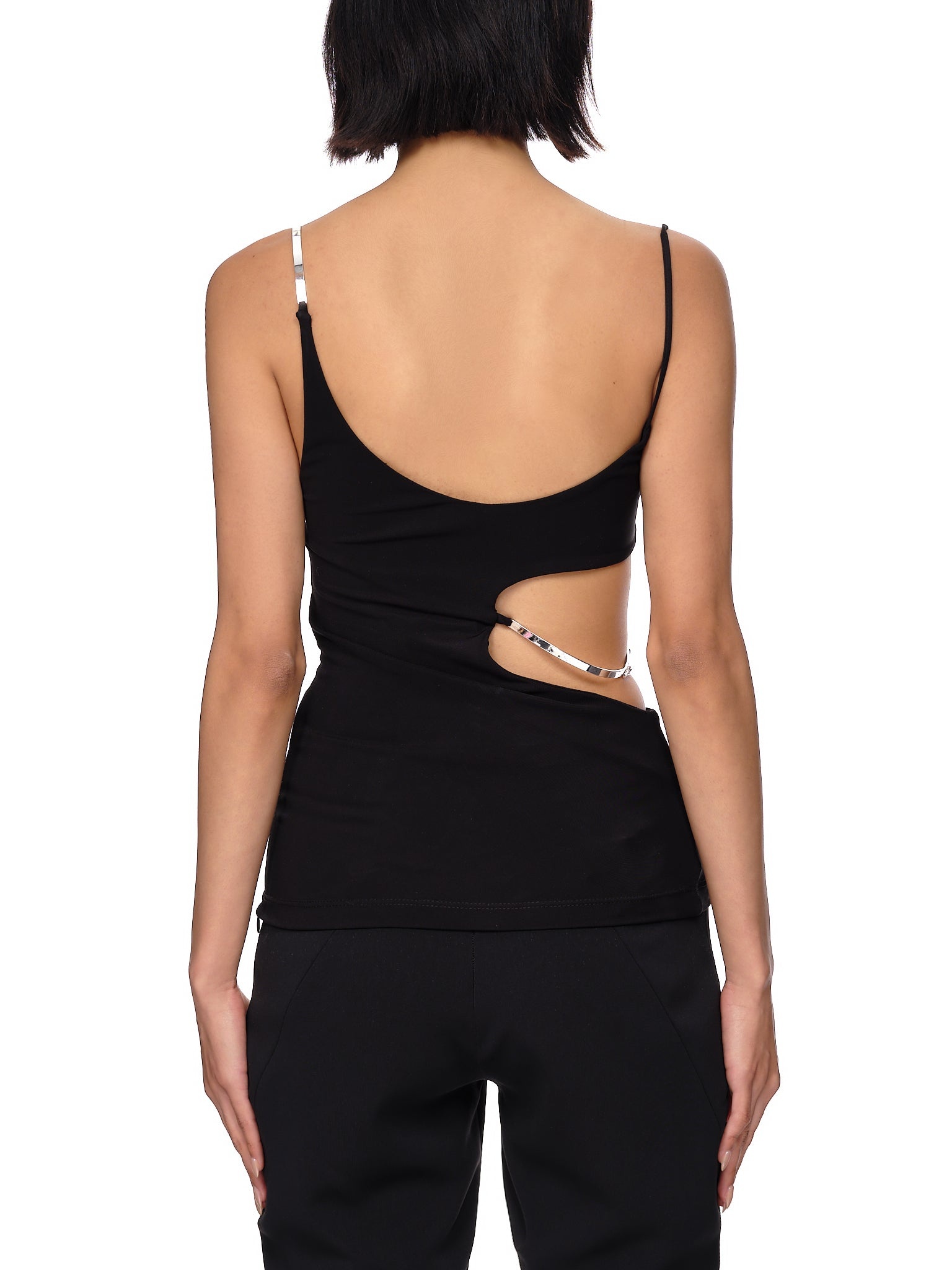 Cut-out Fine-knit Tank Top - 3