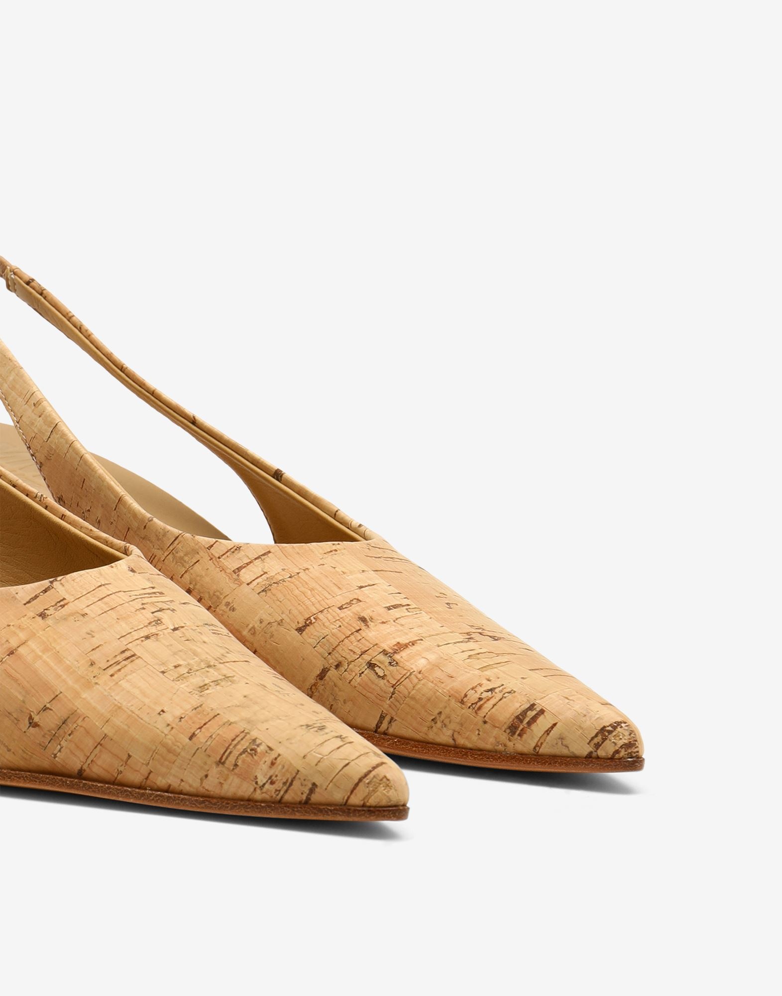 Cork slingback shoes - 5