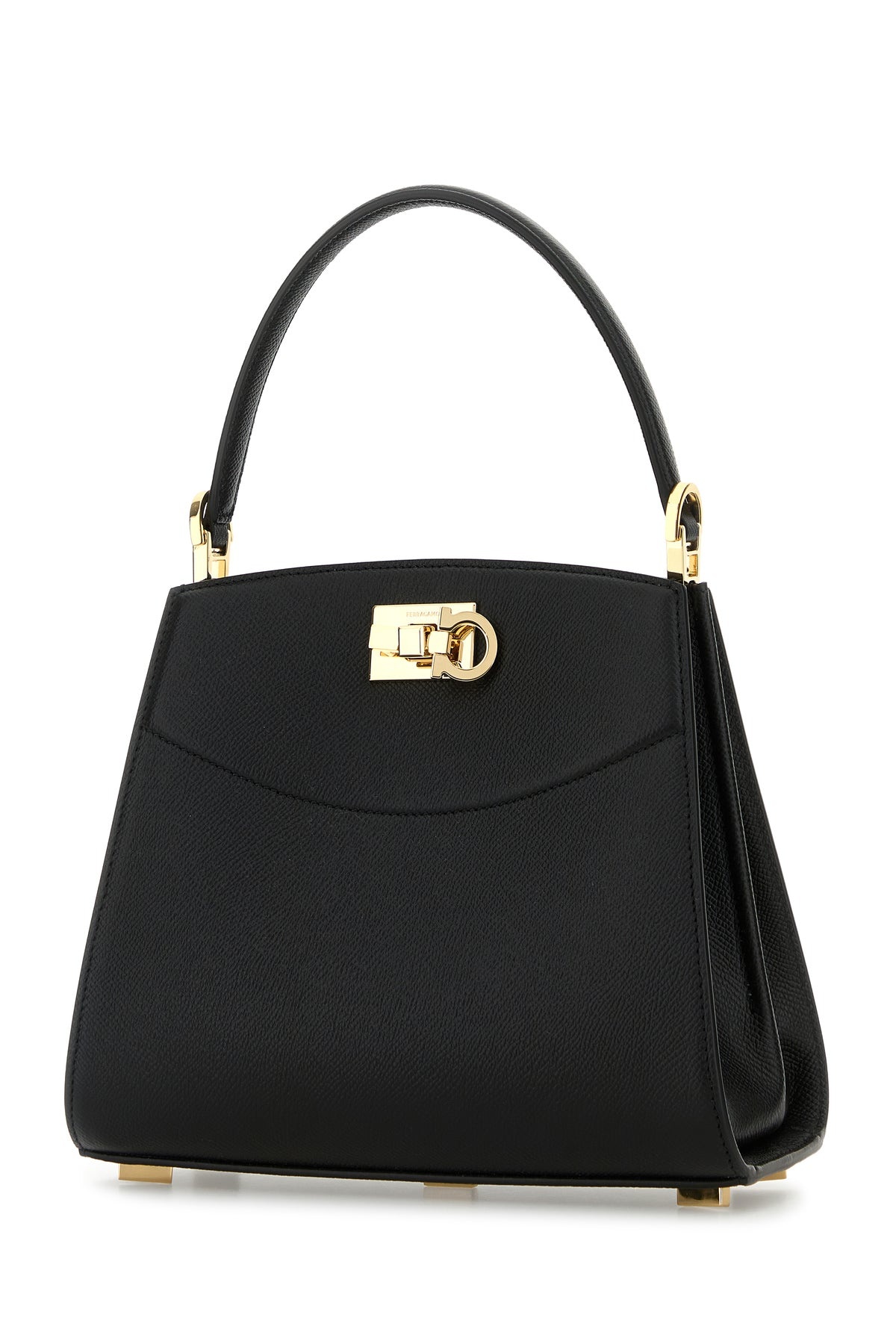 Black leather small Studio Box handbag - 2