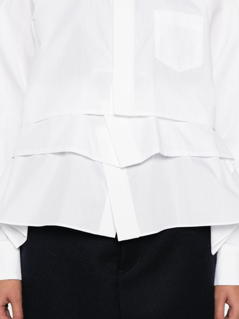 ruffled layered shirt - 5